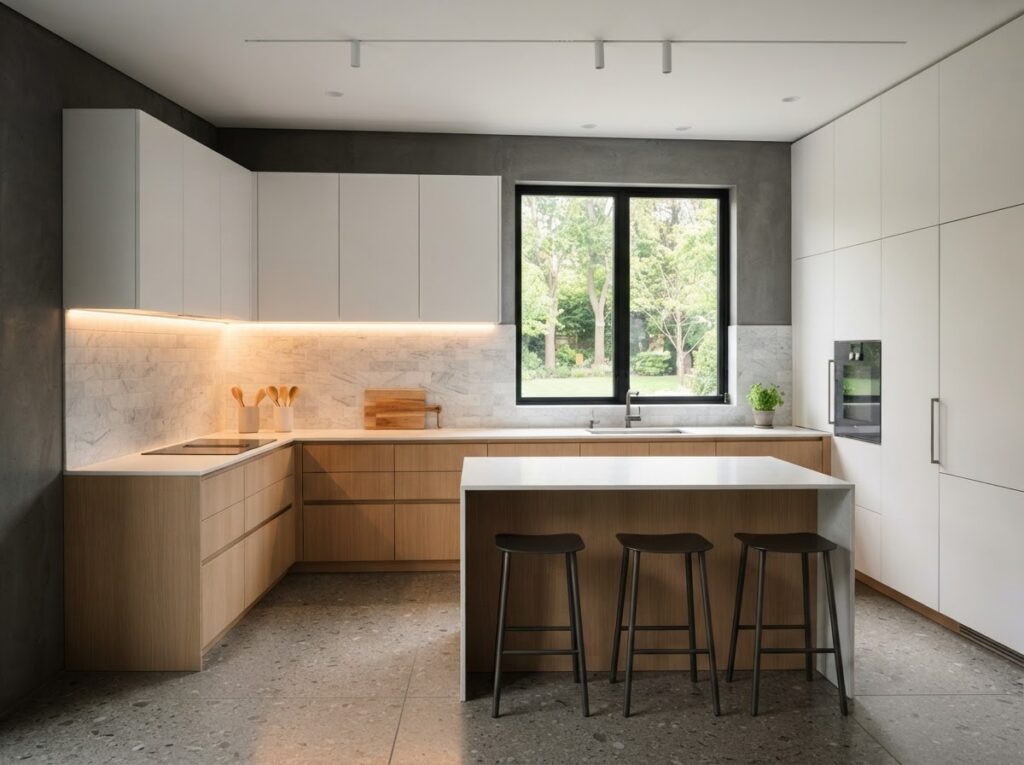 Volledige renovatie met verlichte keuken